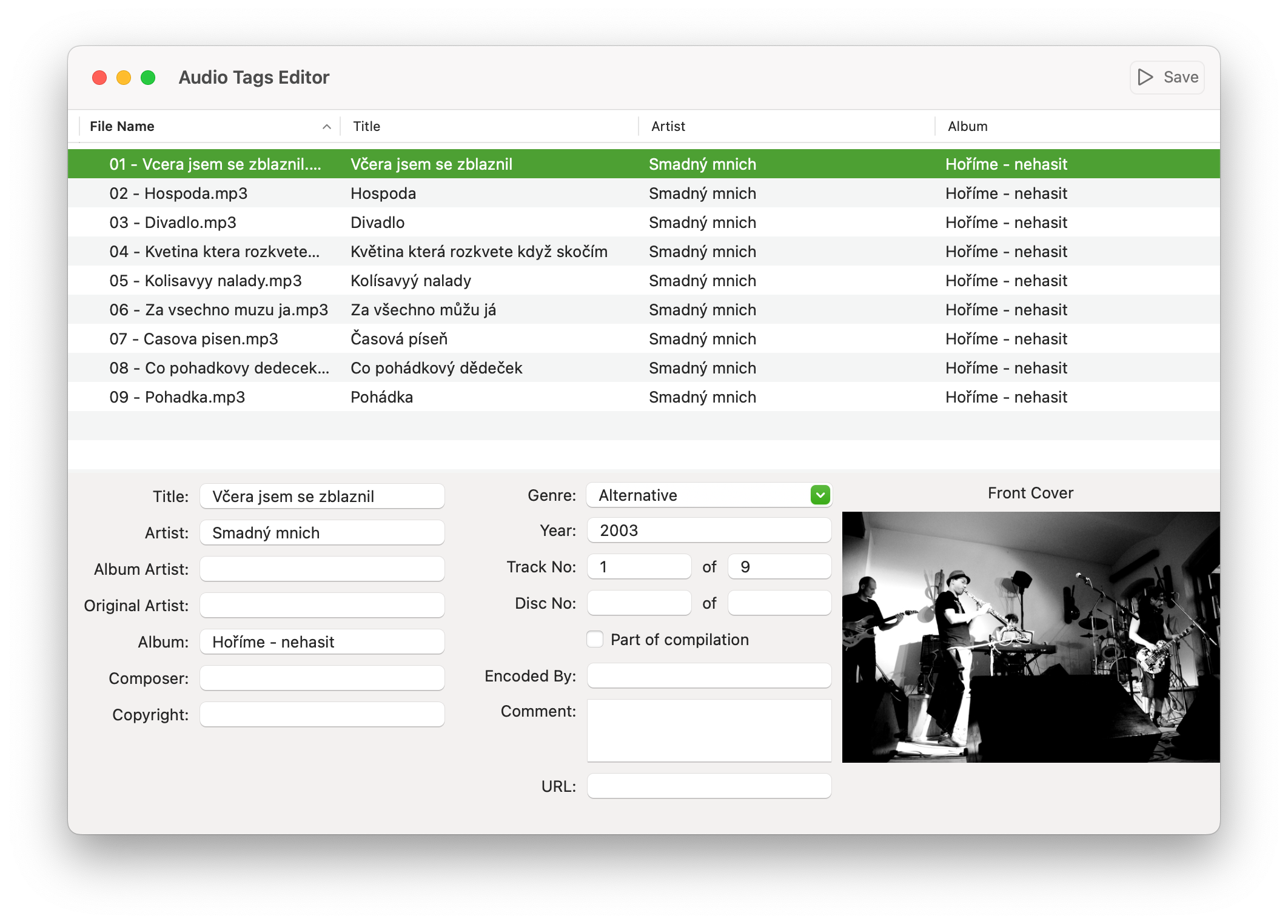 Main Window Interface